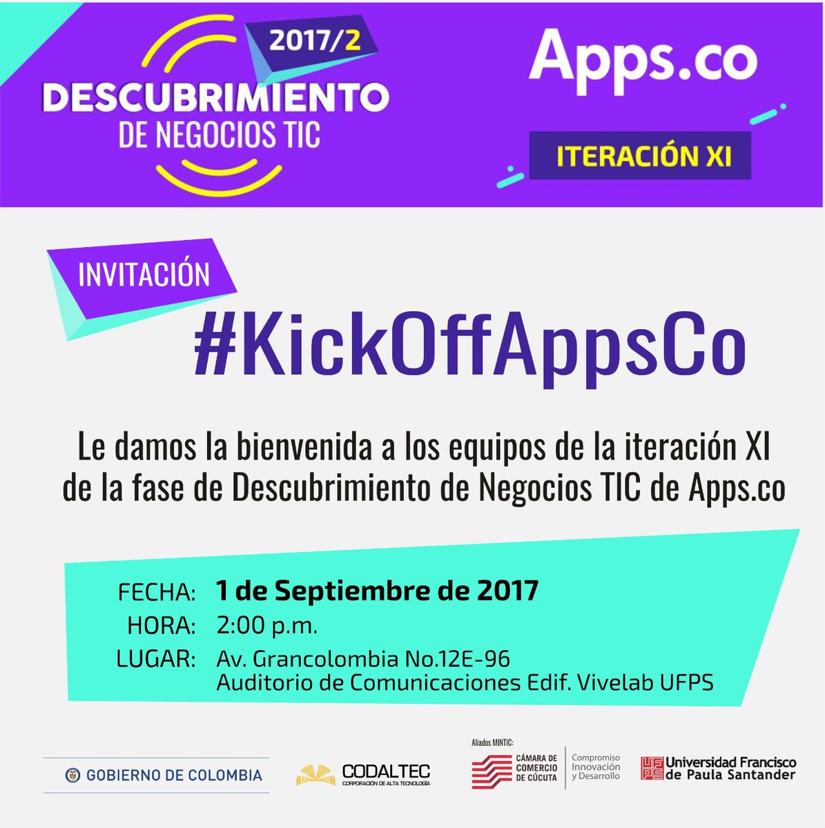 En el Kick Off de Apps.co le damos la bienvenida a los equipos de emprendedores de la fase de Descubrimiento de Negocios TIC