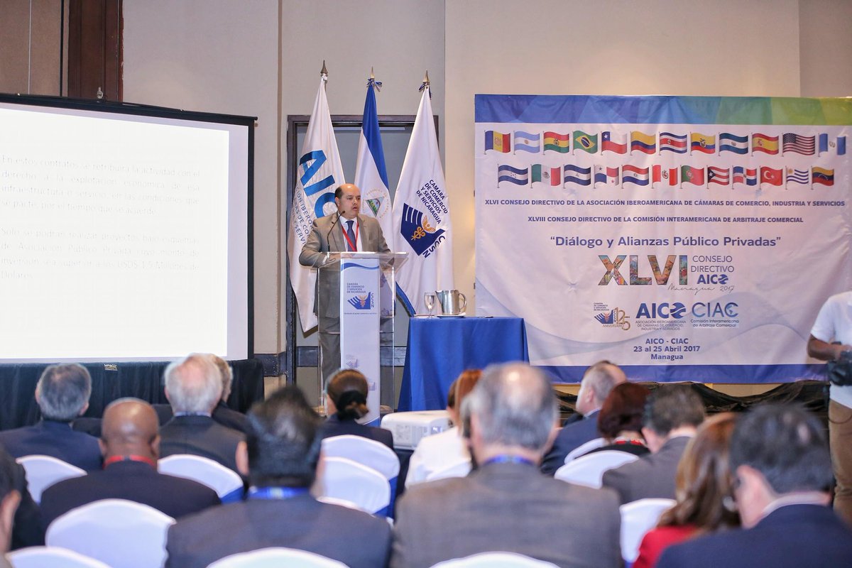 Avanza en Nicaragua Consejo Directivo de la Asociacin Iberoamericana de Cmaras de Comercio con presencia de la Cmara de Comercio de Ccuta